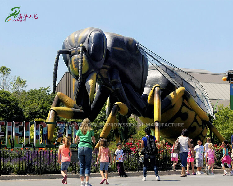 巨型仿真主题公园道具黄蜂